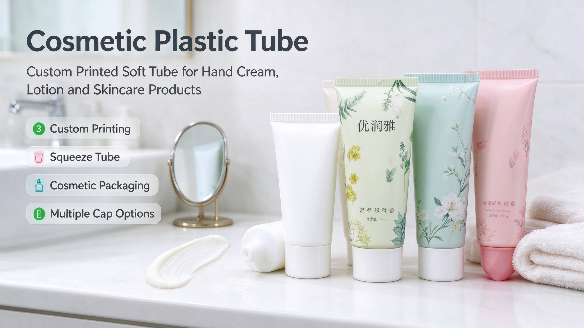 Plastic packaging tubes Plastic packaging tubes