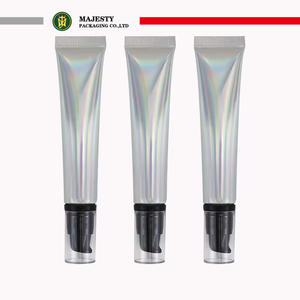 Customized 10ml 15ml 20ml Laser Silver Soft ABL Squeeze Tube Pump Head for Cosmetics Eye Cream Sunscreen Tube