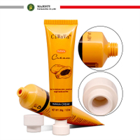 New Arrival Ceramic Cap Face Cream Tube Hand Cream Plastic Packaging with Silk Screen Printing Cosmetic Packing Tube