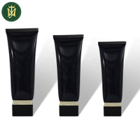 15ml-70ml Plastic Empty Tube Square Cap Round Tube Sunscreen Body Lotion Foundation Tube Plastic Cosmetic Skincare Packaging