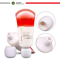 Ceramic Cap Tube for Body Lotion And Eye Cream 30~50ml Sector-sealing Plastic Container with Screen Printing for Cosmetic Use