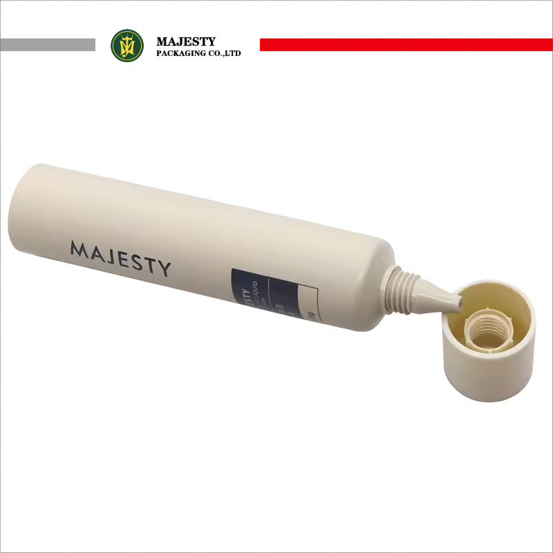 Customized 10-40ml 5 Layer PE Tube Empty Soft Touch PE Tubes Sunscreen Foundation Face Care Long Nozzle Tube Container