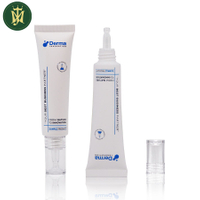 Custom 10ml-30ml Transparent PETG Plastic Tubes Long Mouth Drop Cover for Cosmetic Eye Cream Essence Sunscreen