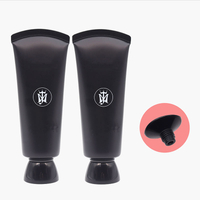 OEM 80ml 100ml 120ml Black Empty Plastic Tube Face Cream Men's Facial Cleanser Tube with Screw Cap Packaging for Face Wash