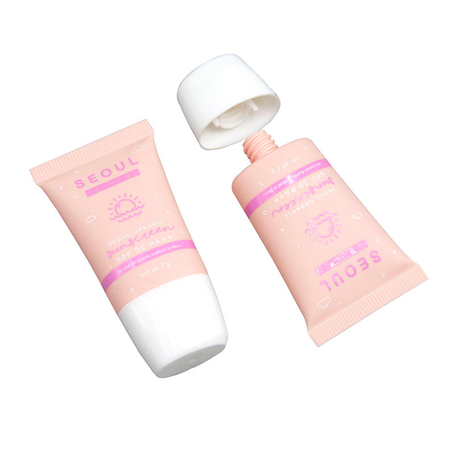 Custom Logo Squeeze Cosmetic Empty Plastic Tube Soft Hand Foundation for Facial Skin Care Mini Sun Cream Lotion