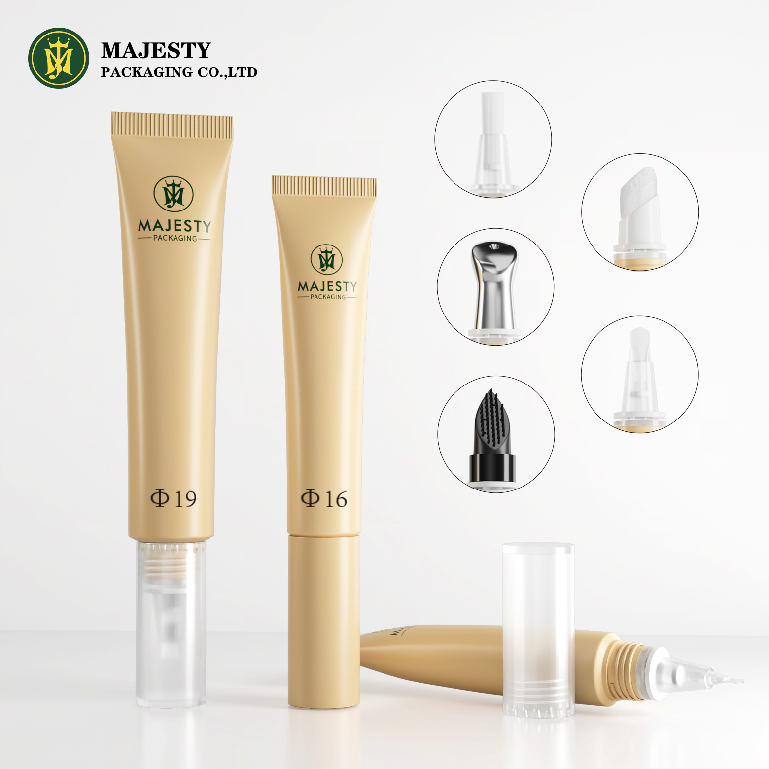 5ml 10ml Empty Lip Gloss Tube with Multifunctional Tip Lip Care Packaging Lip Care Tube