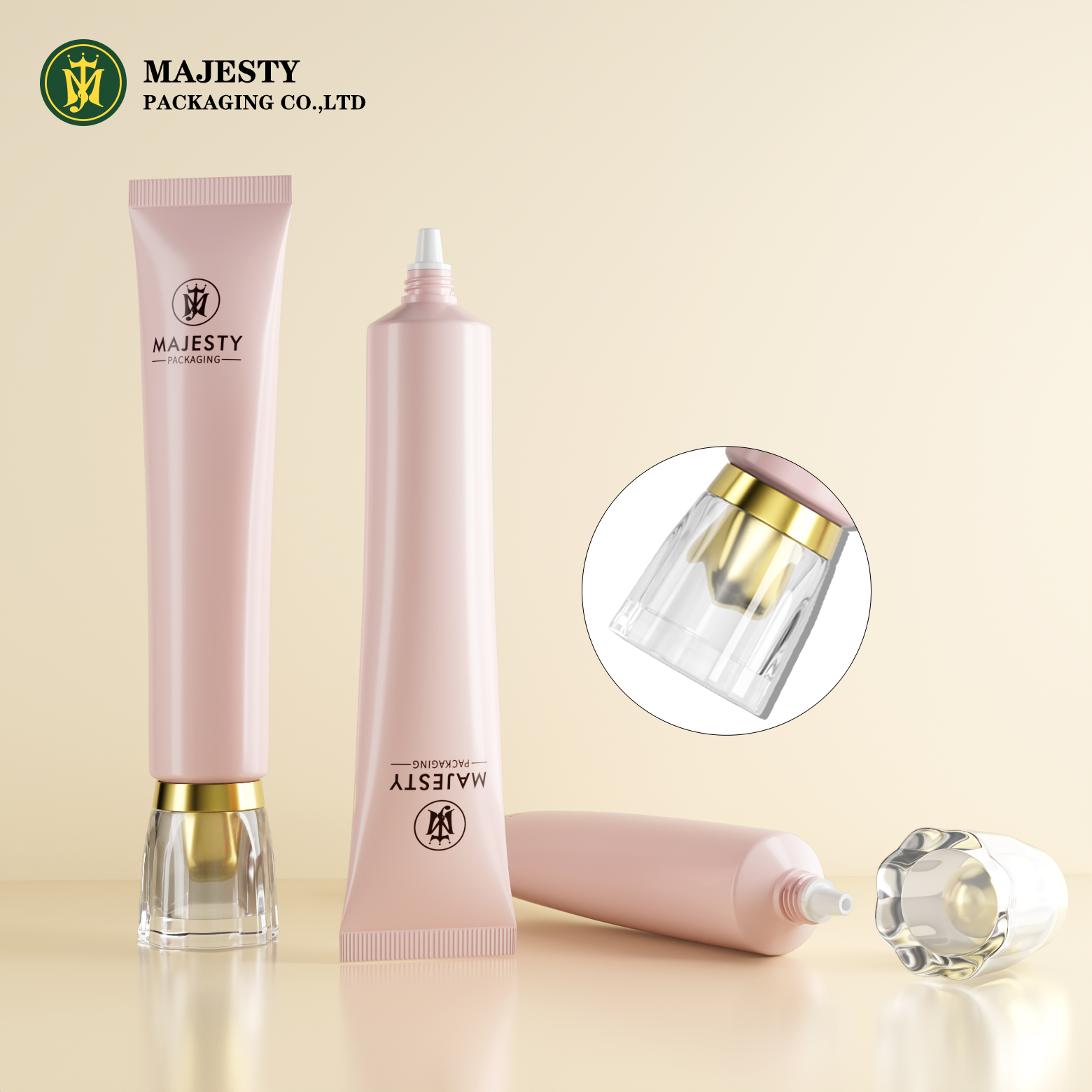Customized Empty BB Cream Packaging Tube Acne Removing Gel Container Skin Care Packaging