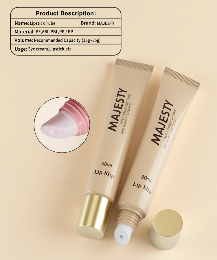 Squeeze PE Lip Gloss Tube