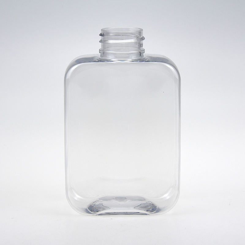 Empty 150ml 300ml Luxury Shower Gel Pump HDPE Plastic Bottle Packaging Flat Square Shampoo And Conditioner Bottles for Hair