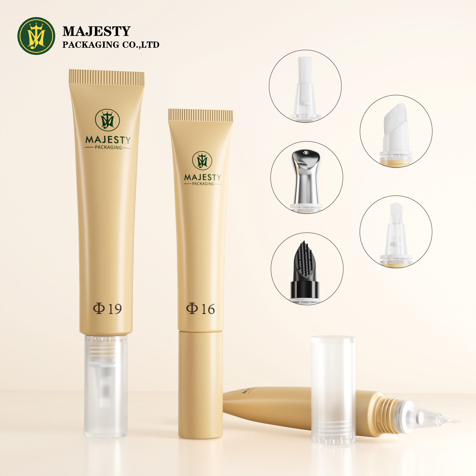 5ml 10ml Empty Lip Gloss Tube with Multifunctional Tip Lip Care Packaging Lip Care Tube