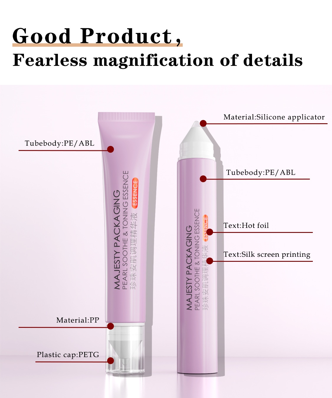 Customized Plastic PE Cosmetic Tube