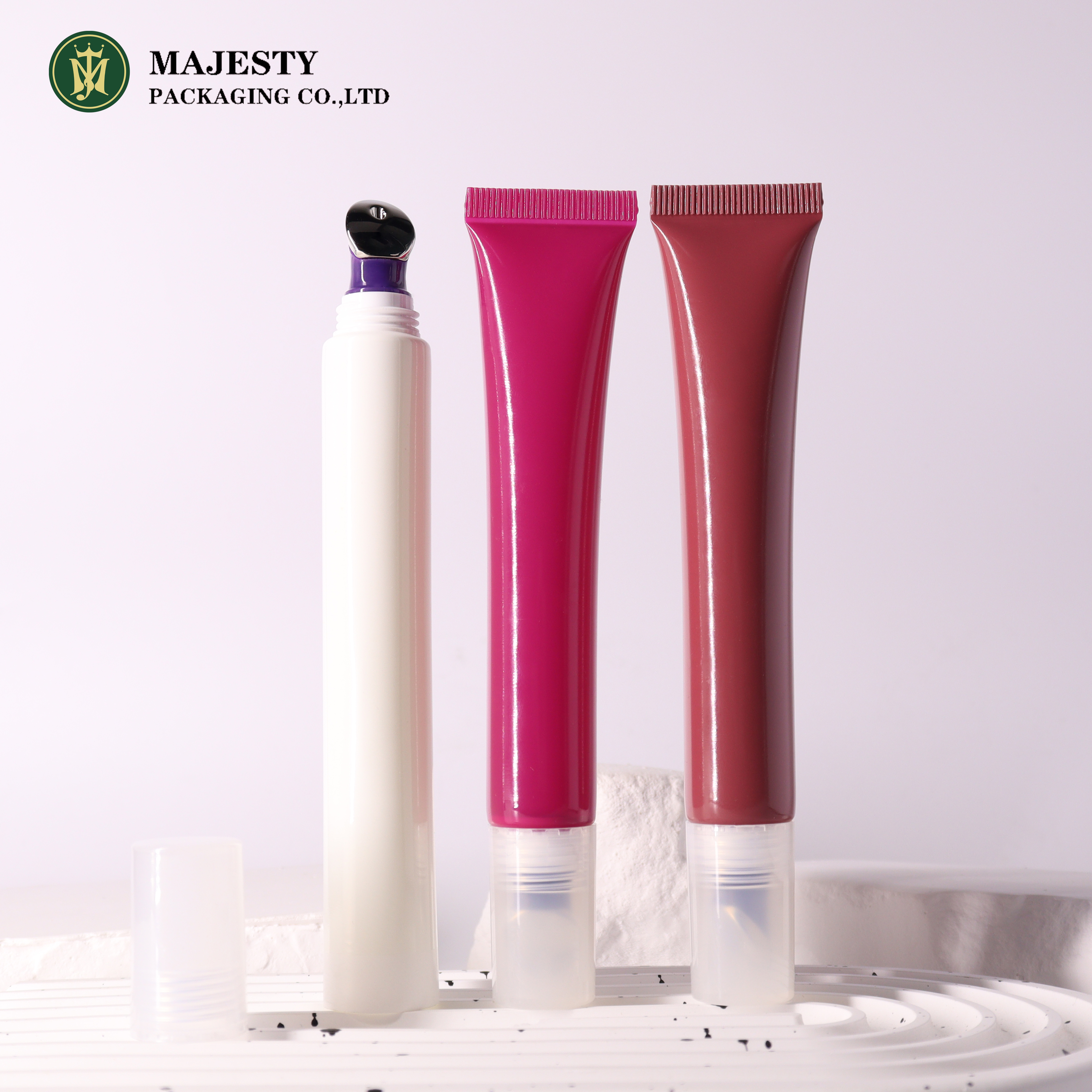 ODM/OEM Plastic Tubes with Zinc Alloy Applicator for Lipstick Packaging