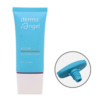 OEM 30ml/50ml Oval Flat PE Plastic Tubes for Cosmetics Squeeze Packaging Screen Printed Screw Cap Sunscreen BB Cream Foundation