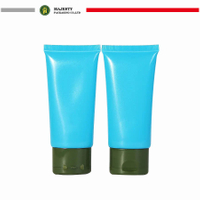 Cosmetic Eco-friendly Custom Color Squeeze Tube Plastic Packaging Oval Hand Cream Skincare Soft Tube With Flip Top Cap