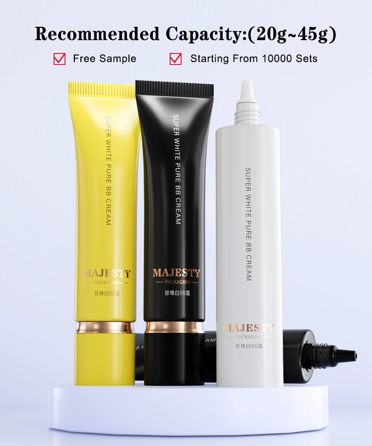 ODM/OEM 30ml Black BB Cream Tube