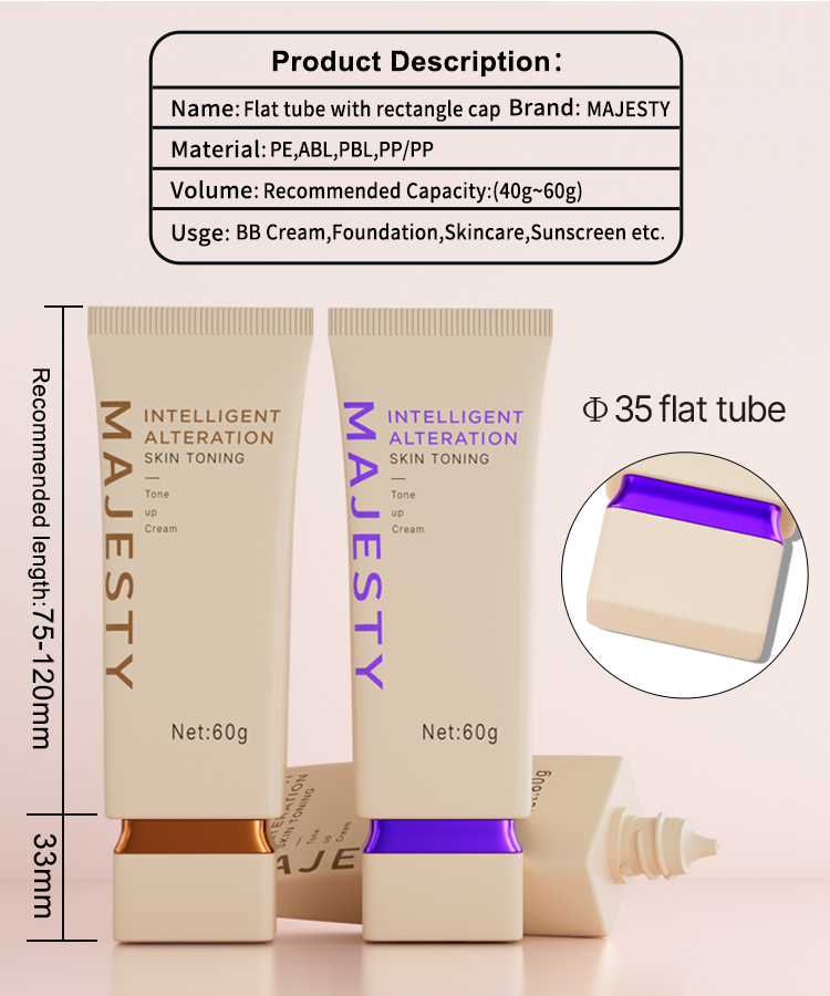 Cosmetic Liquid Foundation Tube