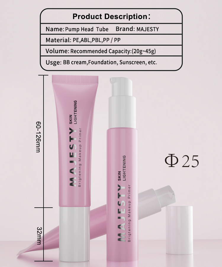 Sunscreen Airless Pump Tube