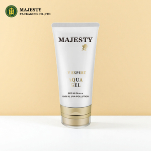 Factory Customized Plastic PE Cosmetic Tube Packaging For Sunscreen with Acrylic Double Layer Cap
