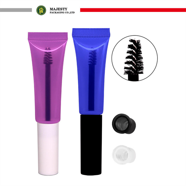 Customized 16mm 19mm Diameter PE Material Eye Mascara Brush Tube 10-20ml Capacity for Cosmetics Such As Lipstick And Cream