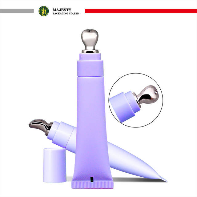 Eye Cream Tube Soft Squeeze Lip Gloss Tube 19mm Diameter Zinc Alloy Applicator 10~30ml Capacity Screw Cap Can Fill From The Top