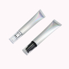 20g 20ml Empty Cosmetic Soft Aluminum Plastic Tube with Airless Pump Cap Silver Laser Squeeze for Sunscreen Face Cream Packaging