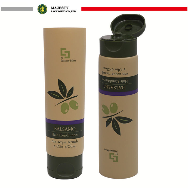 OEM 100ml-200ml Plastic Cosmetic Packaging Tube Empty Flip Top Shampoo & Body Lotion Tube Squeezable Packaging Facial Cleansing