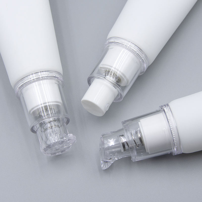 Custom 30ML Squeeze PE Tube Empty Makeup BB Cream Cosmetic Plastic Tube Face Cream Pressed Pump Soft Plastic Cosmetic Tube