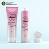 100ml 150ml Empty Cleanser Packaging Tube Pink Color Body Cream Tube with Flip Top Cap