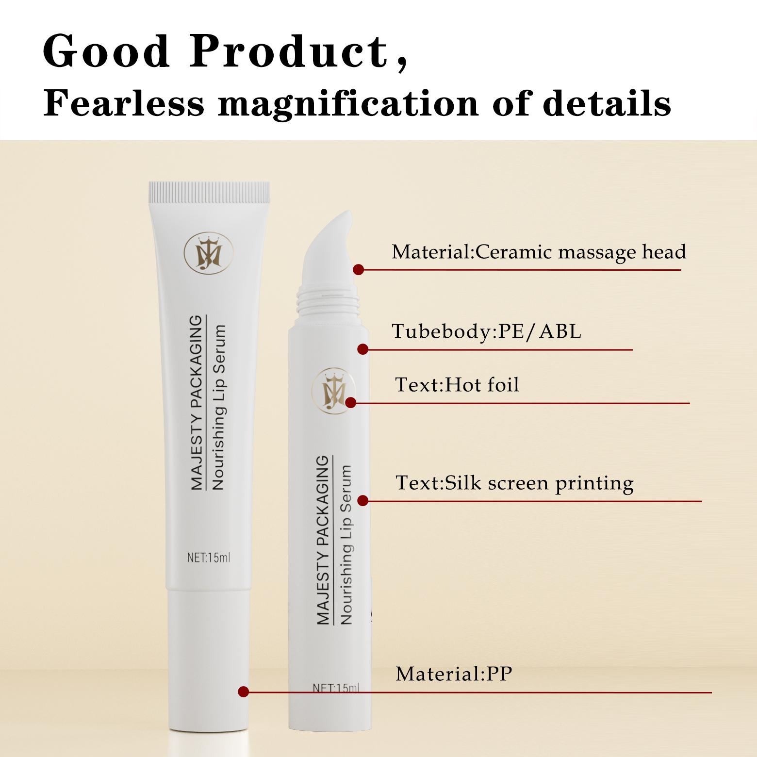 Customizable Tube with Slanted Lipstick