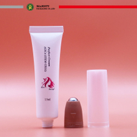 Custom 5ml/10ml/15ml Plastic Lip Balm Packaging Tubes With Stainless Ball Empty Containers Plastic Lip Gloss Tube