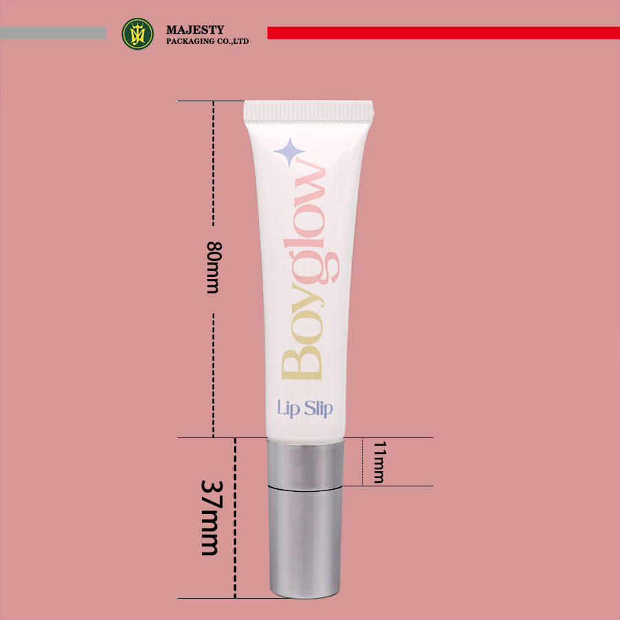 Small Volume Eye Cream Plastic Empty Tube Cosmetic Skincare Packaging Ceramic Applicator Easy To Use OEM/ODM Customize Tube