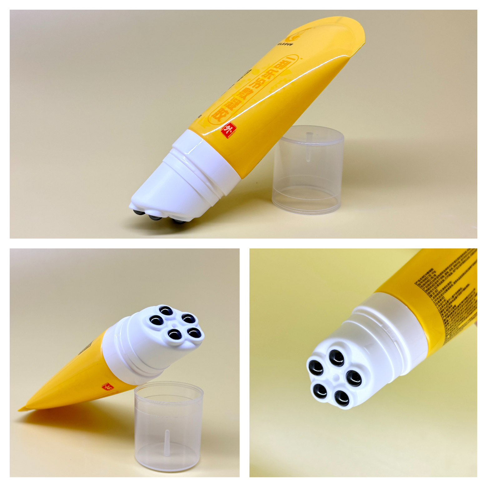 Custom Cosmetic Plastic Silicone Applicator Tube