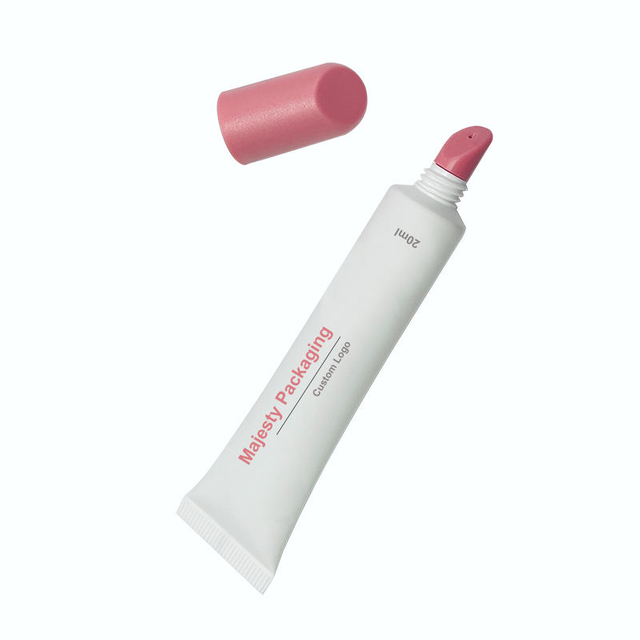 Customized Soft PP Lipstick And Lip Gloss Tube with Screw Cap Plastic Applicator for Cosmetics 19mm Diameter 10ml 15ml 20ml