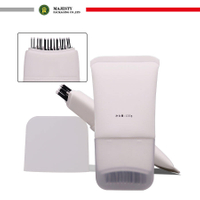 Custom Soft Plastic Tube Hair Dye Scalp Care Packaging with Comb Brush Applicator Custom Squeeze Tube
