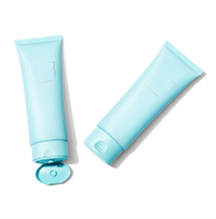Custom Oval Flat Plastic Tubes Hand Cream Face Cleanser Tube Packaging Sunscreen BB Foundation with Flip Cover