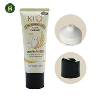 Custom Labeling Soft Squeeze Cosmetic Tubes Facial Cleanser Plastic Packaging Tube With Press Open Cap Skincare Packaging