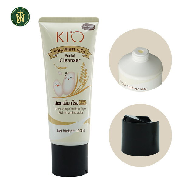 Custom Labeling Soft Squeeze Cosmetic Tubes Facial Cleanser Plastic Packaging Tube With Press Open Cap Skincare Packaging