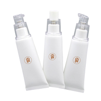 Custom 30ML Squeeze PE Tube Empty Makeup BB Cream Cosmetic Plastic Tube Face Cream Pressed Pump Soft Plastic Cosmetic Tube