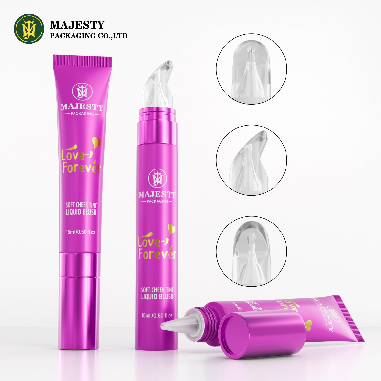 ODM/OEM Manufactured Fully Customizable LipTube with Silicone Applicator