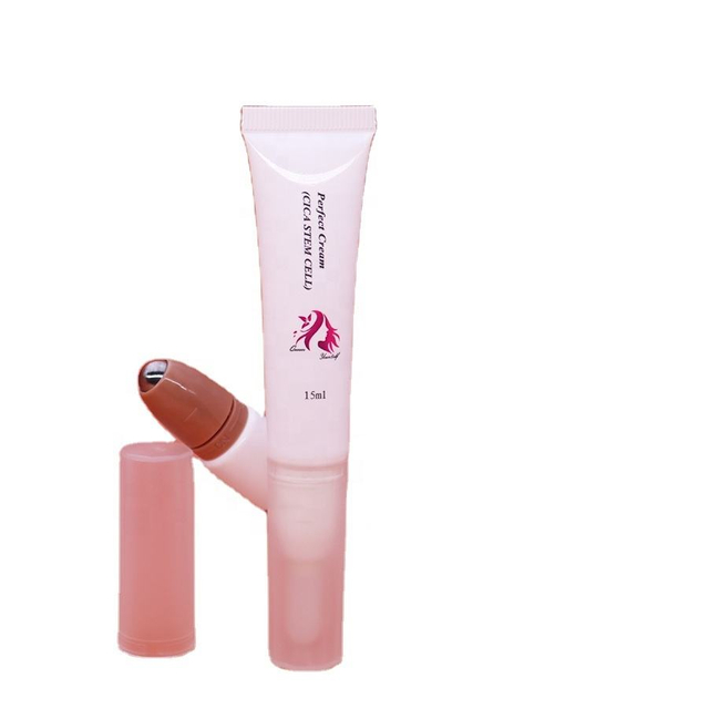 Single Roller Applicator Tube With Switch 5ml/10ml/15ml Customizable Lipstick Lipgloss Lipbalm Tube Plastic Cosmetic Packaging