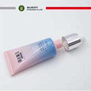 Customized Face Milk Cream Sun Screen Packaging Squeeze Tubes Cosmetic Container Packaging With Airless Pump Applicator