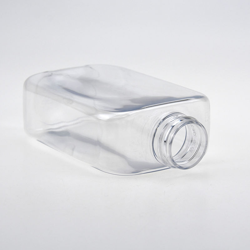 Empty 150ml 300ml Luxury Shower Gel Pump HDPE Plastic Bottle Packaging Flat Square Shampoo And Conditioner Bottles for Hair