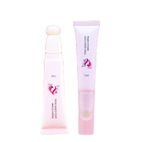 10ml PE Plastic Empty Lip Gloss Tube Flocking Air Cushion Lip Glaze Sponge Head Cosmetic Packaging Tube Offset Printing Surface