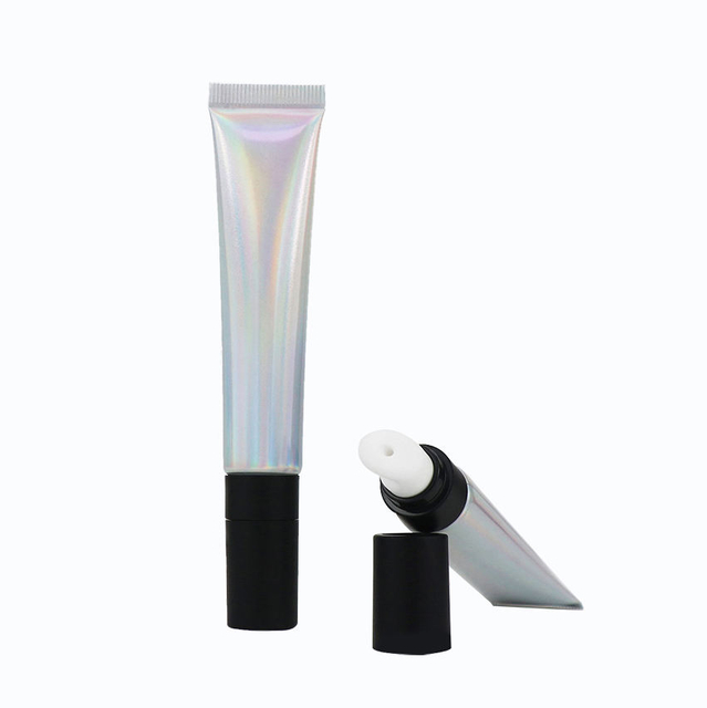 Laser Silver 20g ABL Soft Tube 20ml Empty Cosmetic Container Aluminum Polyfoil Eye Cream Applicator Plastic Cosmetic Tubes