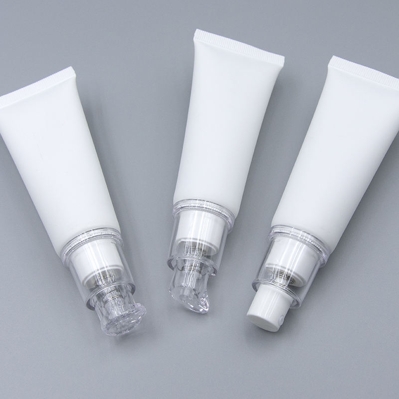 Custom 30ML Squeeze PE Tube Empty Makeup BB Cream Cosmetic Plastic Tube Face Cream Pressed Pump Soft Plastic Cosmetic Tube