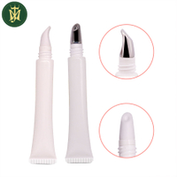 Custom 10ml 15ml 20ml Cometic Eye Cream Tube Ceramic Zinc Alloy Head Hose Packaging PE Plastic Tubes for Cosmetic Lotion Use