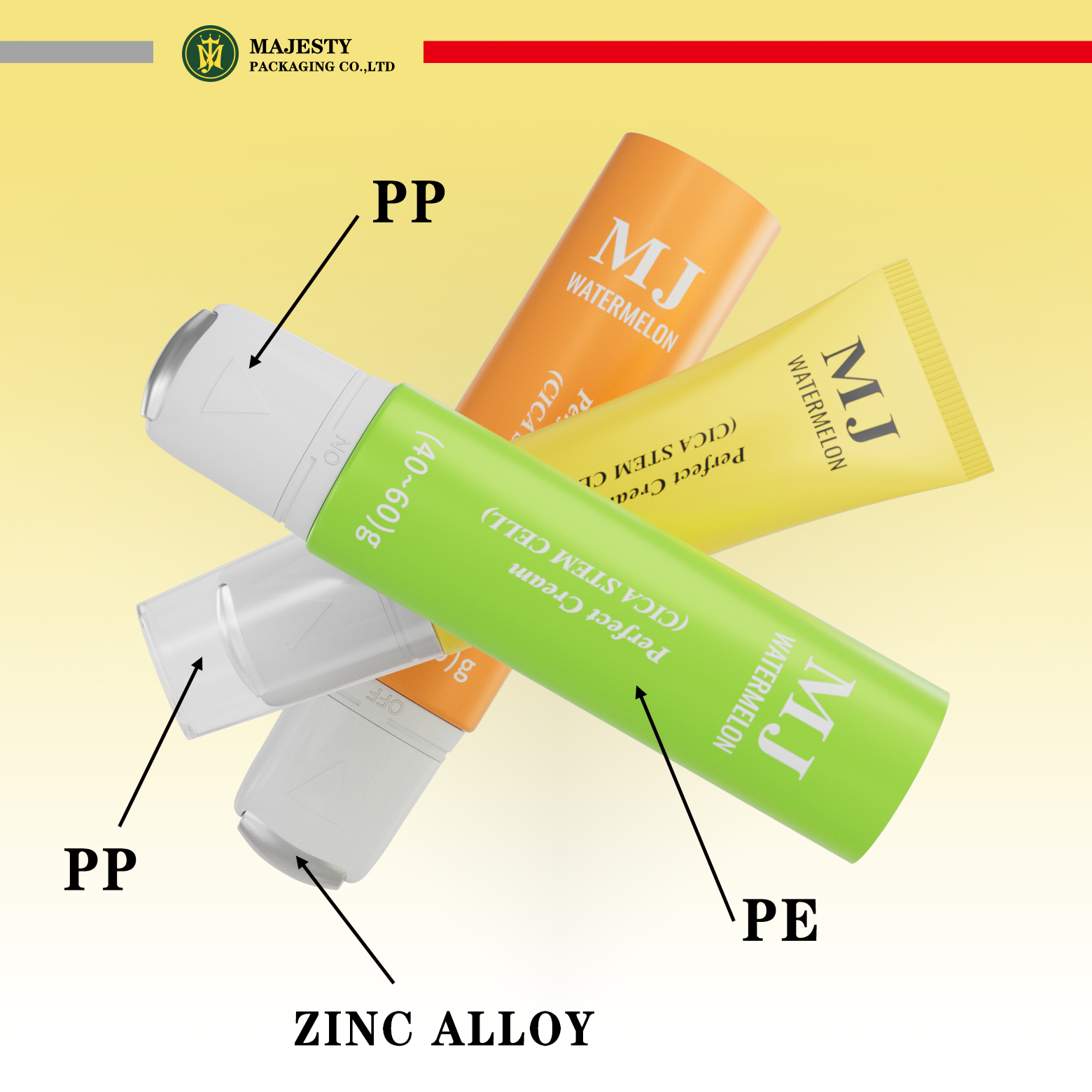 empty cosmetic squeeze tubes