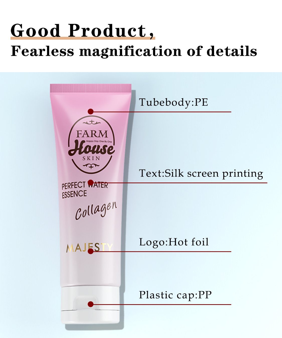 pink Color Body Cream Tube