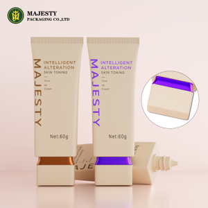 Customized 60ml Square Shape Cap Sunscreen Tube Cosmetic Liquid Foundation Packaging Tube 