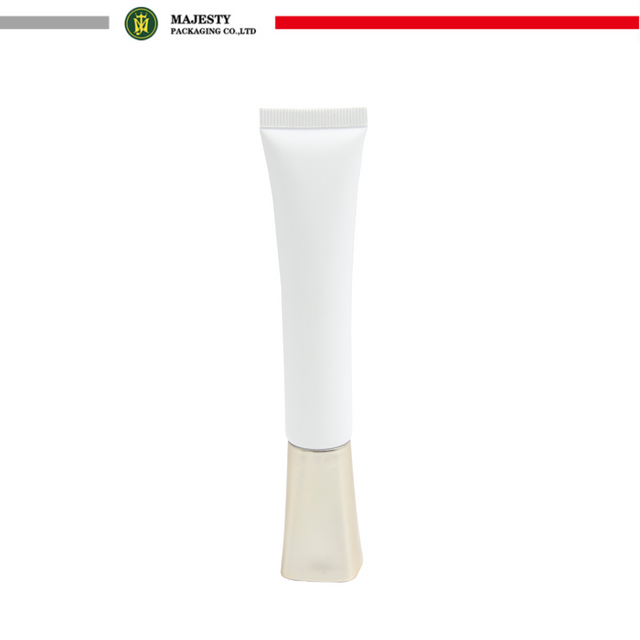 Small Volume 10ml 20ml 30ml PE Plastic Eye Cream Tube with Pointy Nozzle Applicator Empty Cosmetic Plastic Tubes